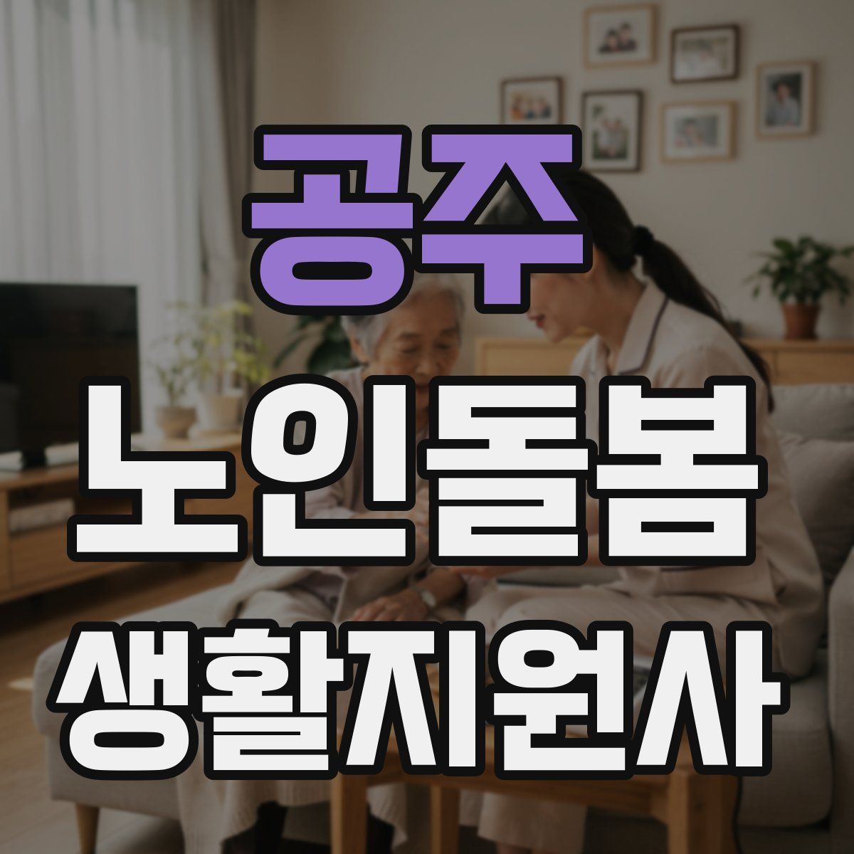 공주 노인돌봄생활지원사 자격증