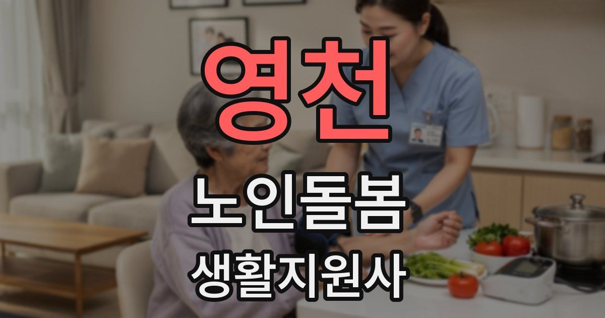 영천 노인돌봄생활지원사 자격증