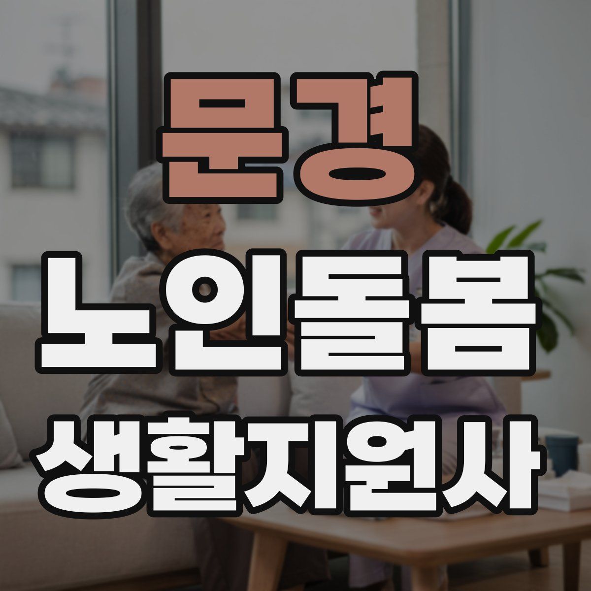 문경 노인돌봄생활지원사 자격증