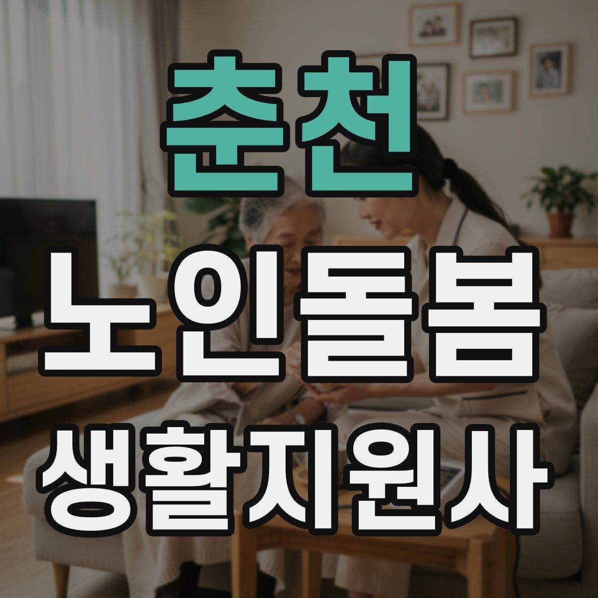 춘천 노인돌봄생활지원사 자격증
