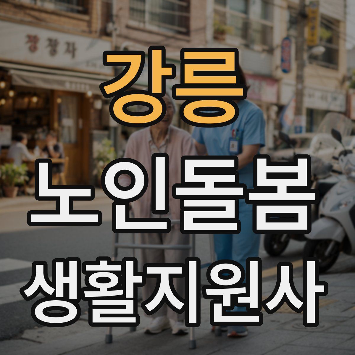 강릉 노인돌봄생활지원사 자격증