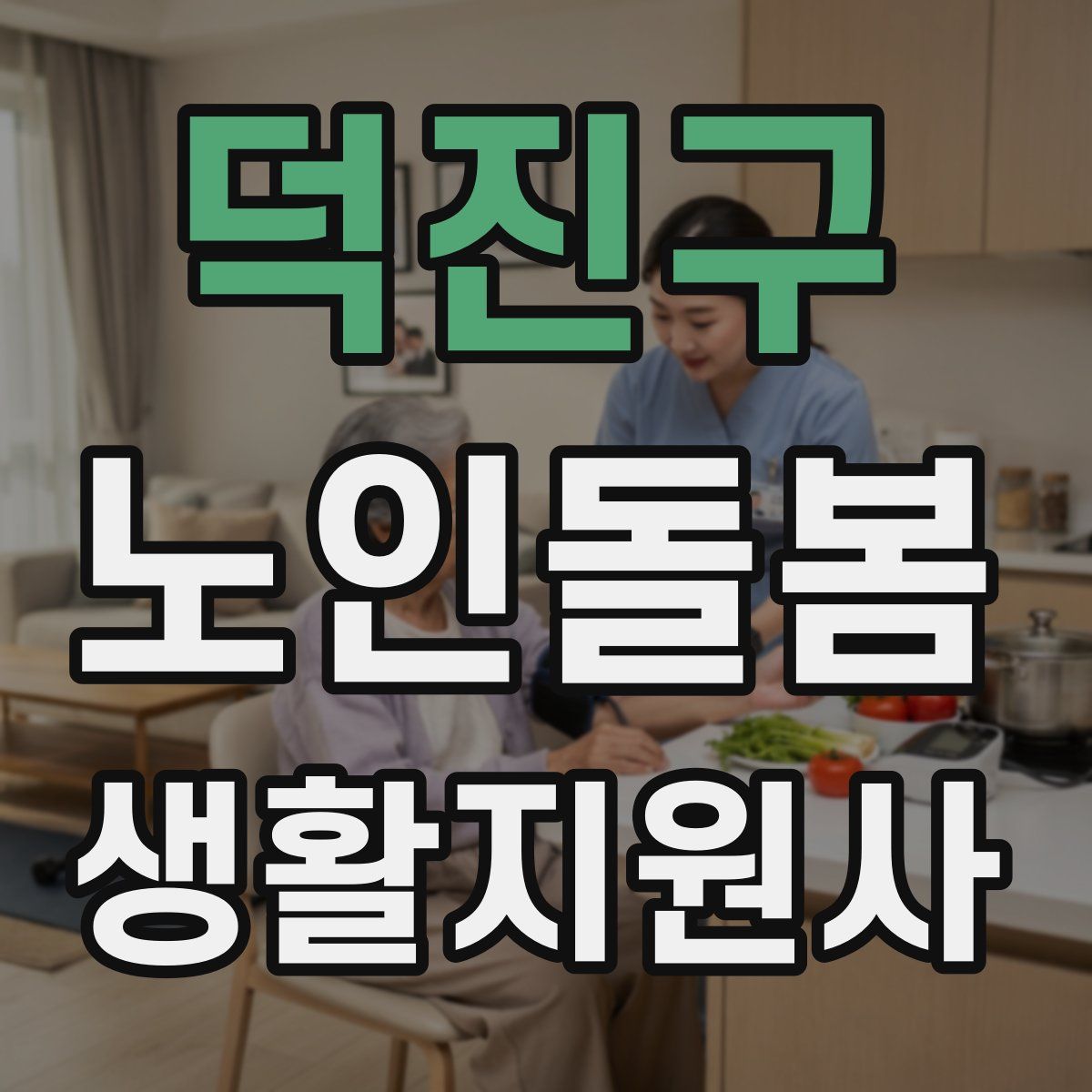 덕진구 노인돌봄생활지원사 자격증