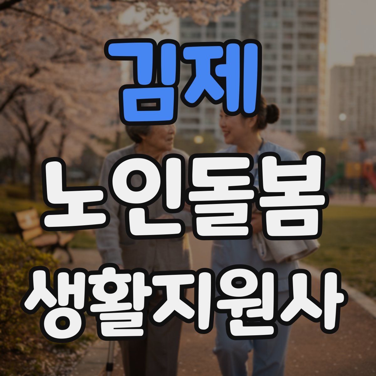 김제 노인돌봄생활지원사 자격증