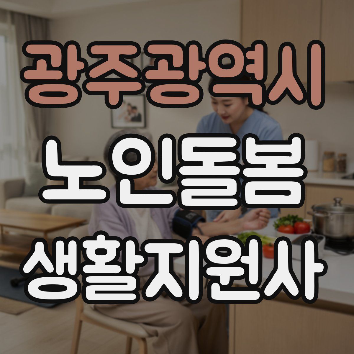 광주광역시 노인돌봄생활지원사 자격증
