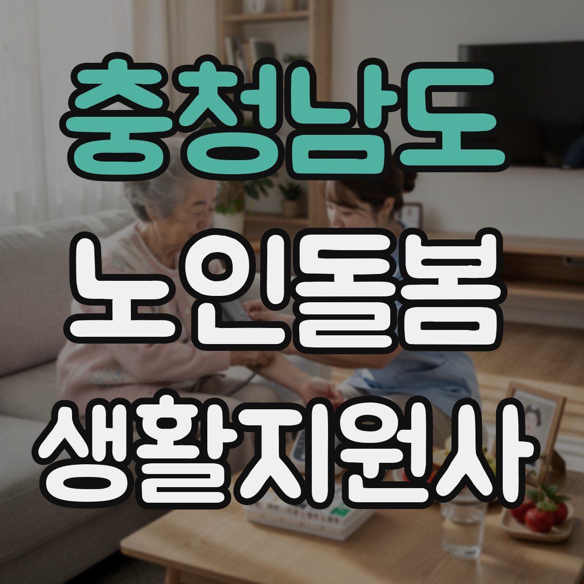 충청남도 노인돌봄생활지원사 자격증