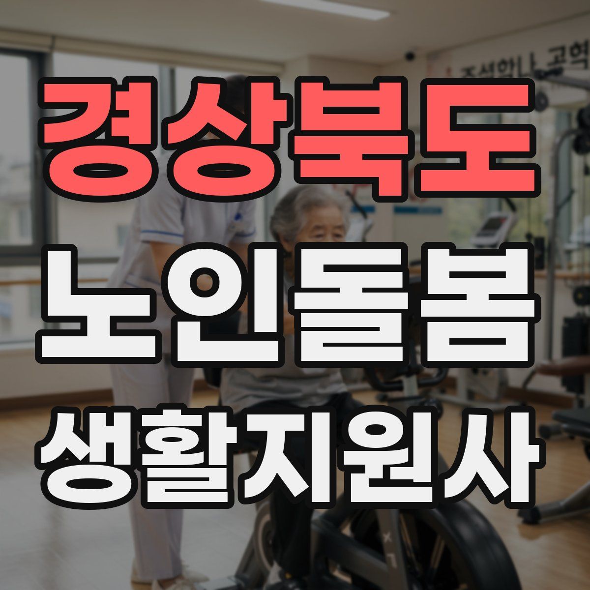 경상북도 노인돌봄생활지원사 자격증