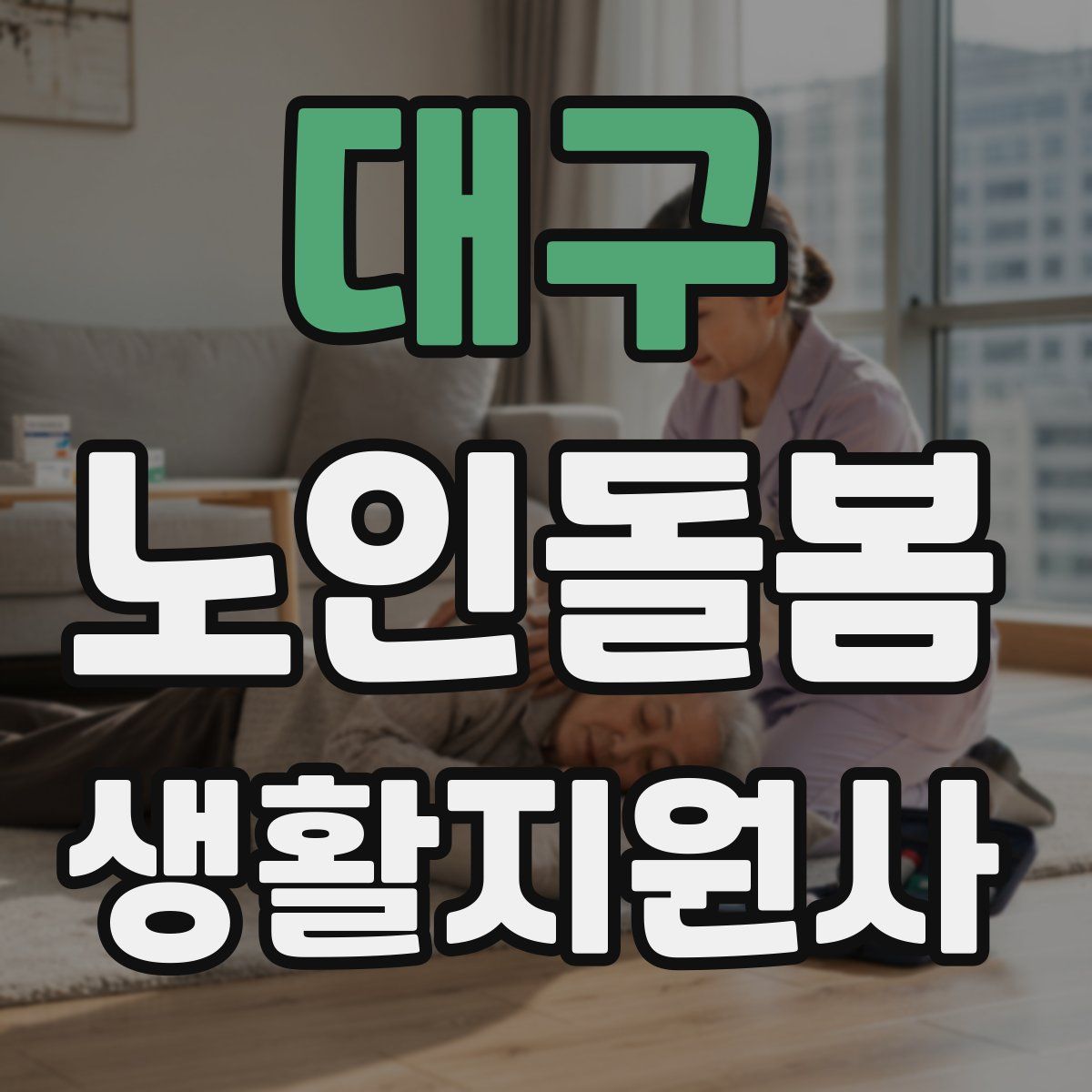 대구 노인돌봄생활지원사 자격증