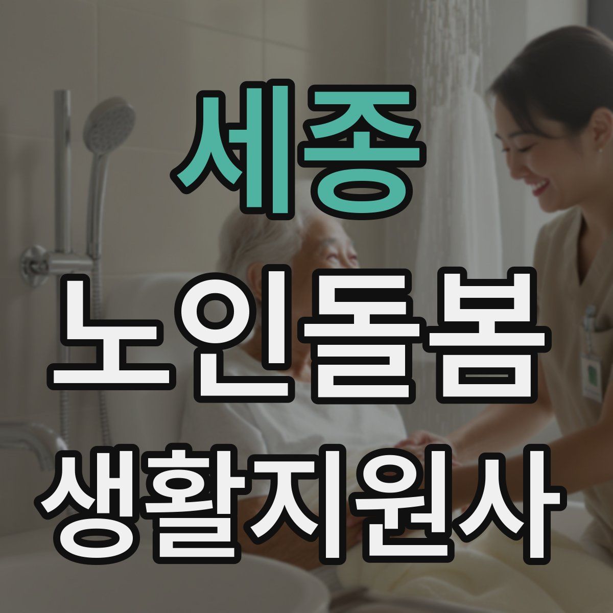 세종 노인돌봄생활지원사 자격증
