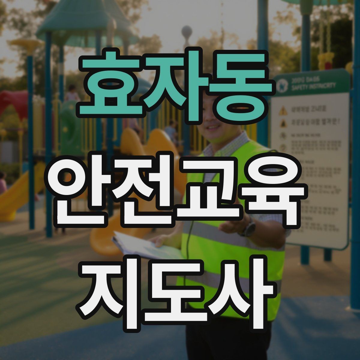 효자동 안전교육지도사 자격증 안전교육 분야 진출 전략