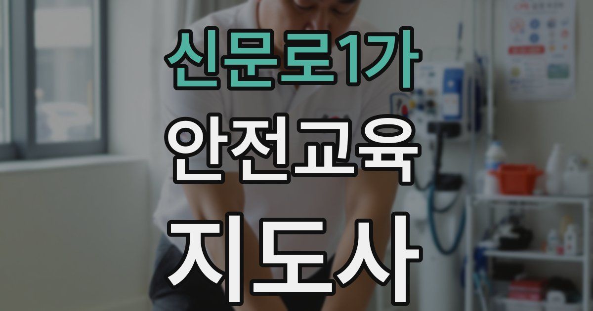 신문로1가 안전교육지도사 자격증