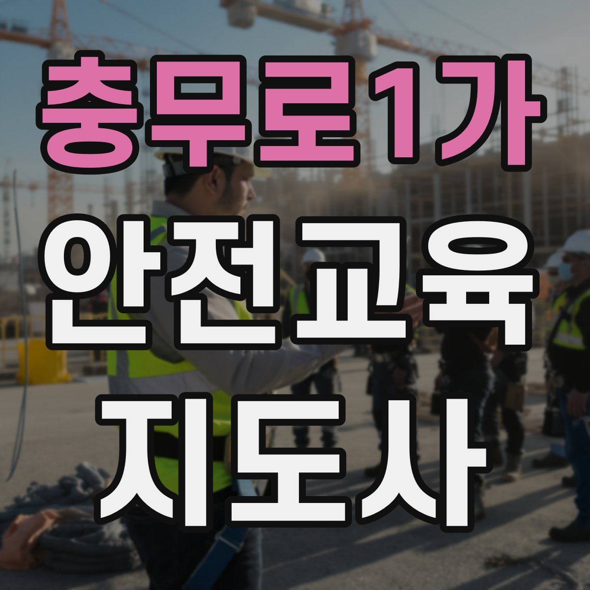 충무로1가 안전교육지도사 자격증