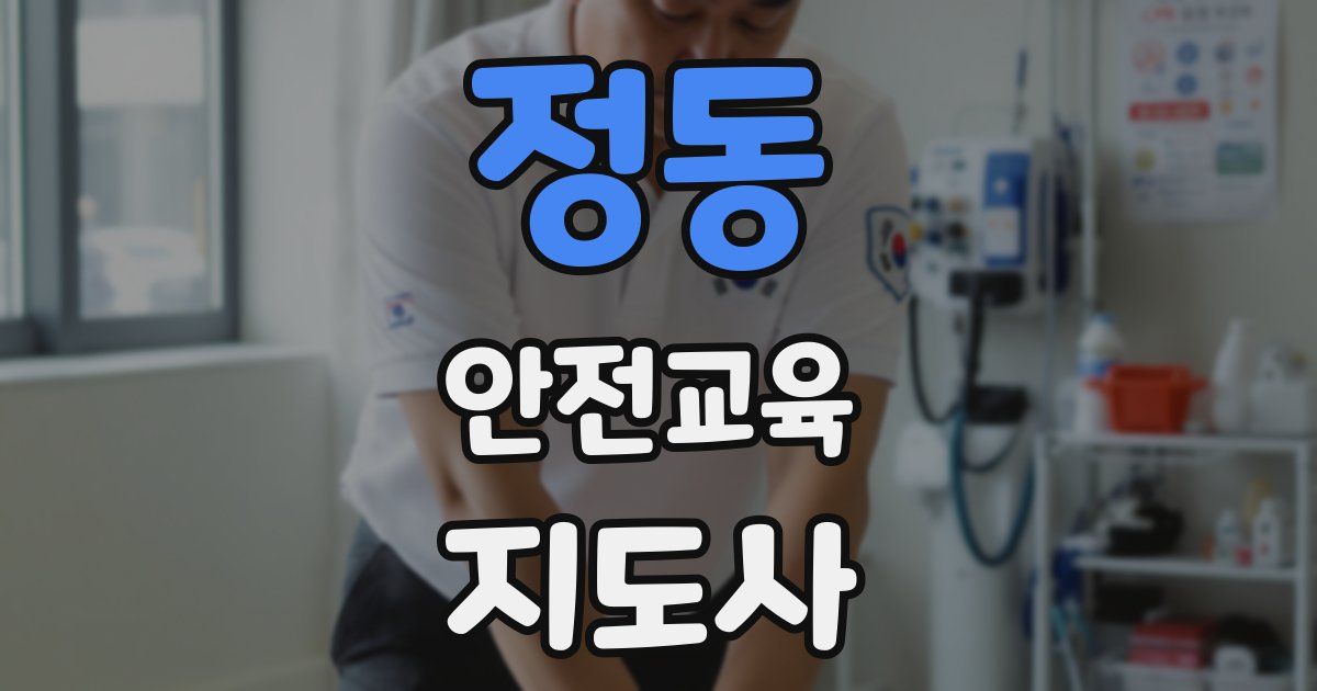 정동 안전교육지도사 자격증