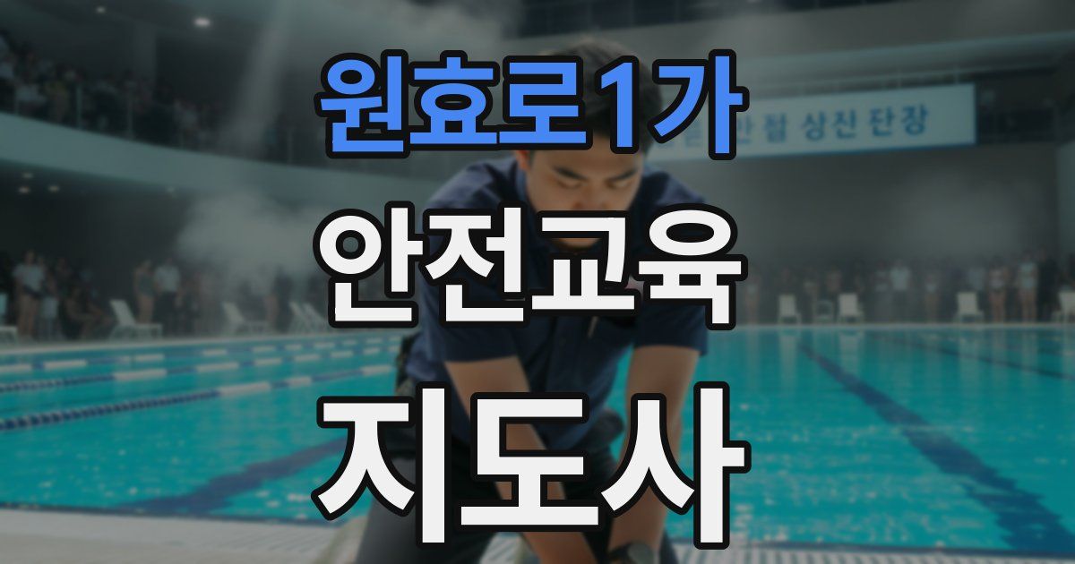 원효로1가 안전교육지도사 자격증