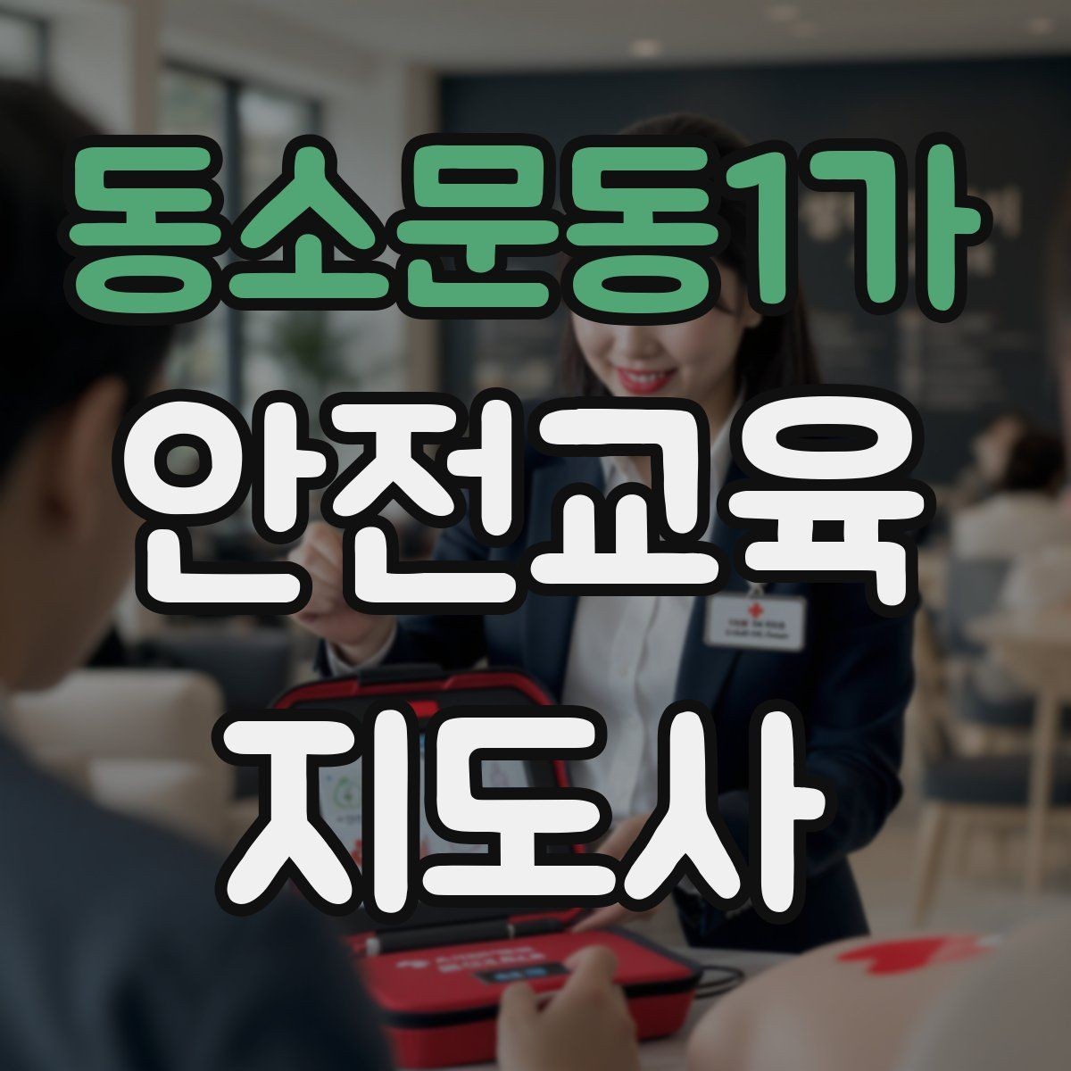 동소문동1가 안전교육지도사 자격증 학교 안전교육 활동 가능할까