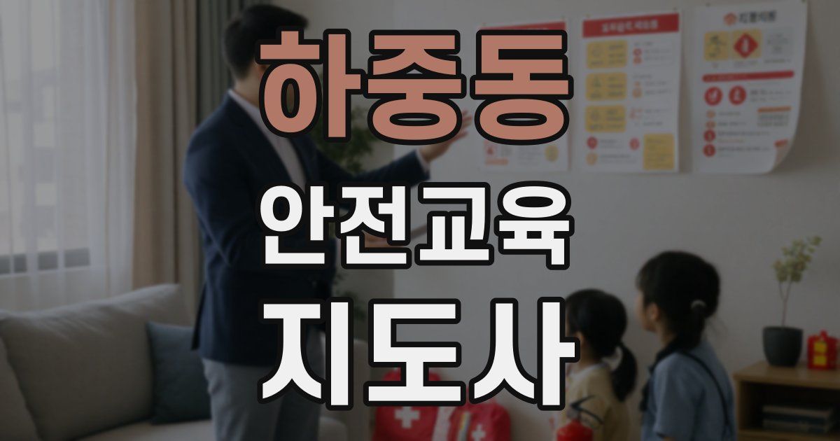 하중동 안전교육지도사 자격증