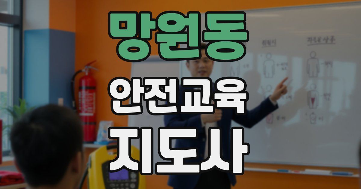 망원동 안전교육지도사 자격증