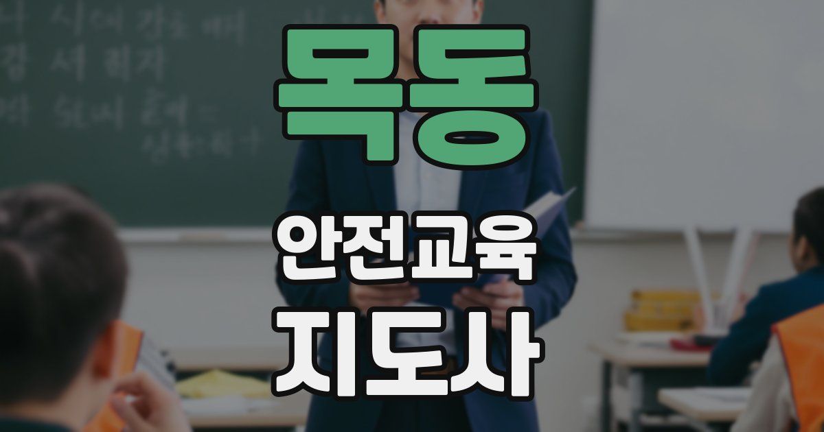 목동 안전교육지도사 자격증