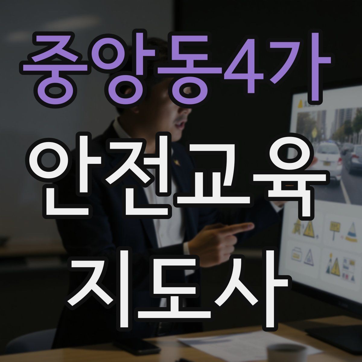 중앙동4가 안전교육지도사 자격증 시험 과목 구성 정리
