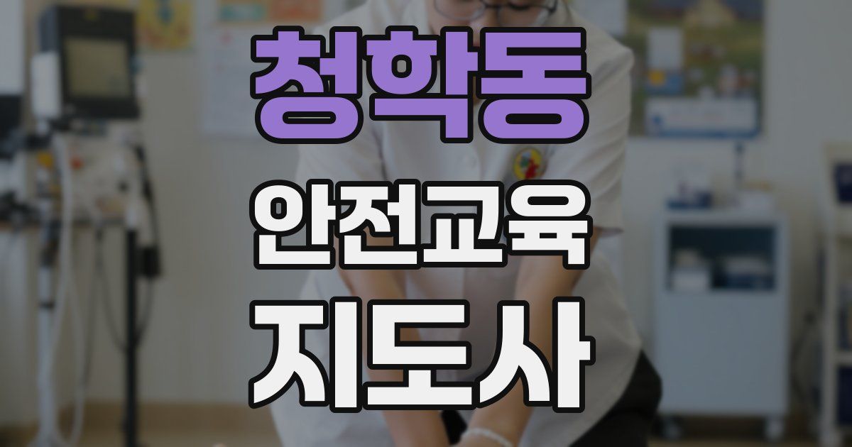 청학동 안전교육지도사 자격증