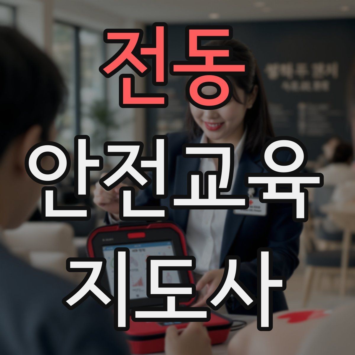 전동 안전교육지도사 자격증 취득 후 강의 활동 가능한가