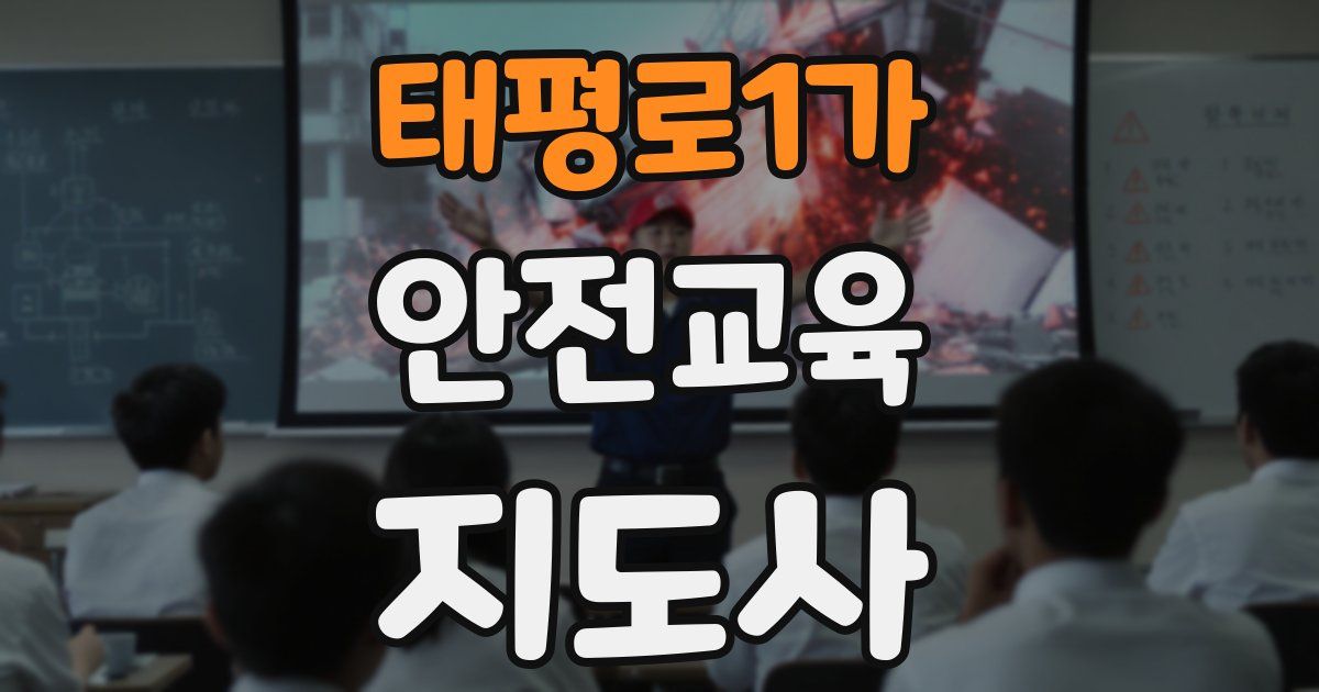 태평로1가 안전교육지도사 자격증