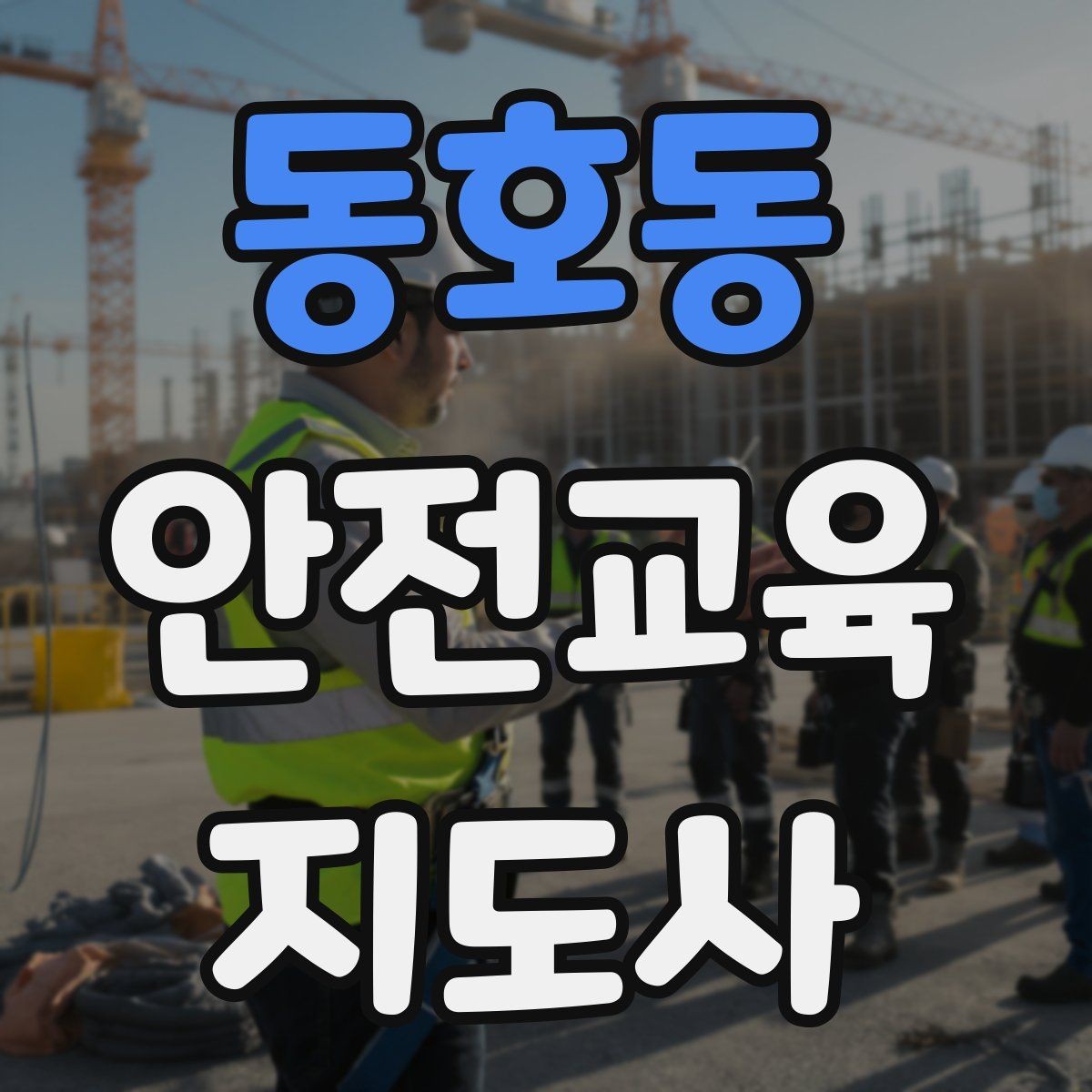 동호동 안전교육지도사 자격증 강의 자료 만드는 방법