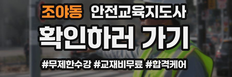조야동 안전교육지도사 자격증