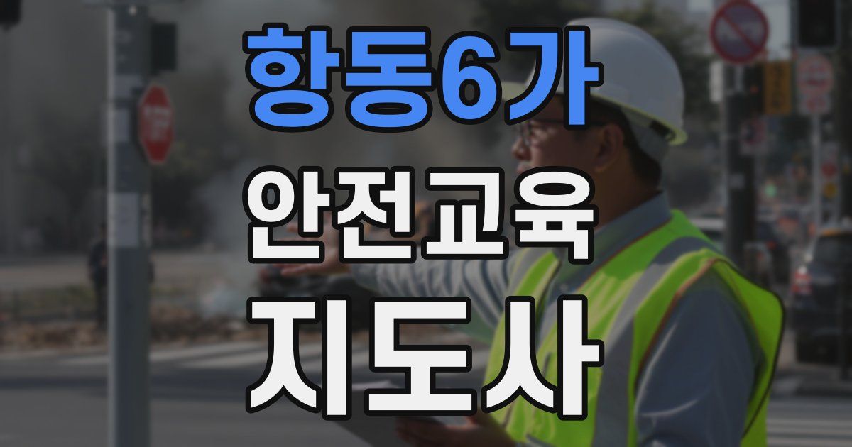 항동6가 안전교육지도사 자격증
