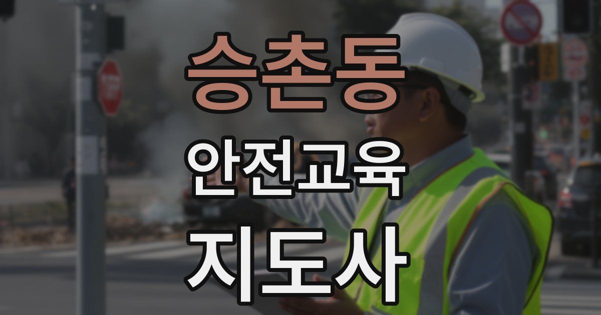 승촌동 안전교육지도사 자격증