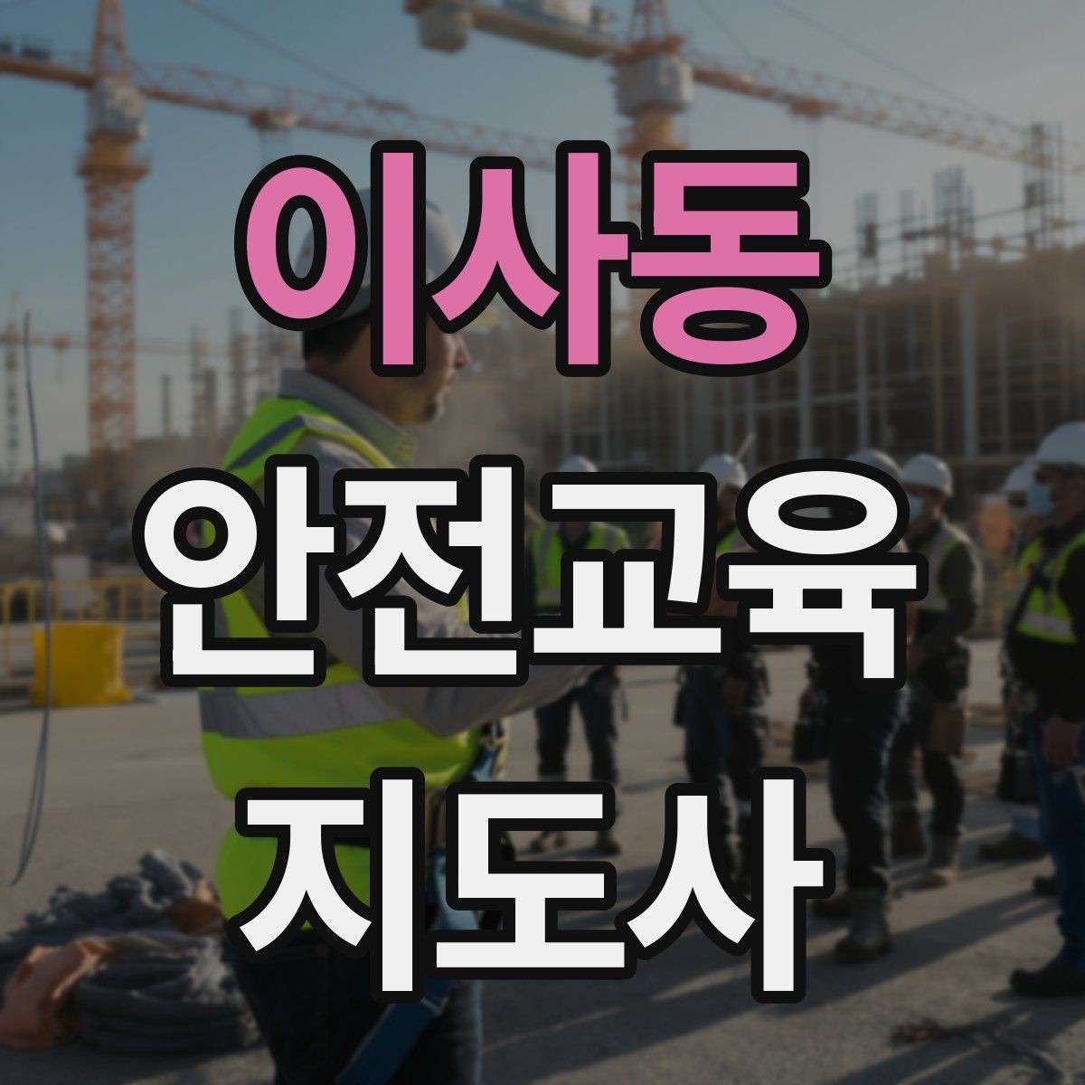 이사동 안전교육지도사 자격증 스스로 강의 평가하는 체크리스트