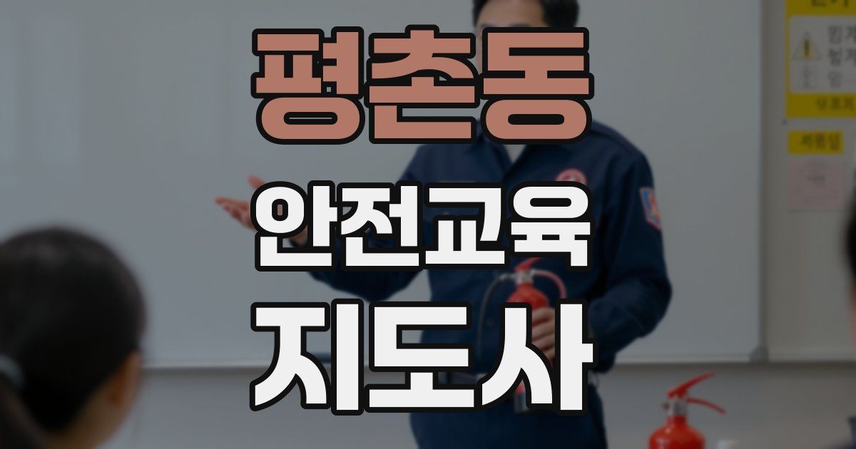 평촌동 안전교육지도사 자격증