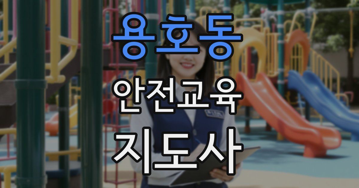 용호동 안전교육지도사 자격증