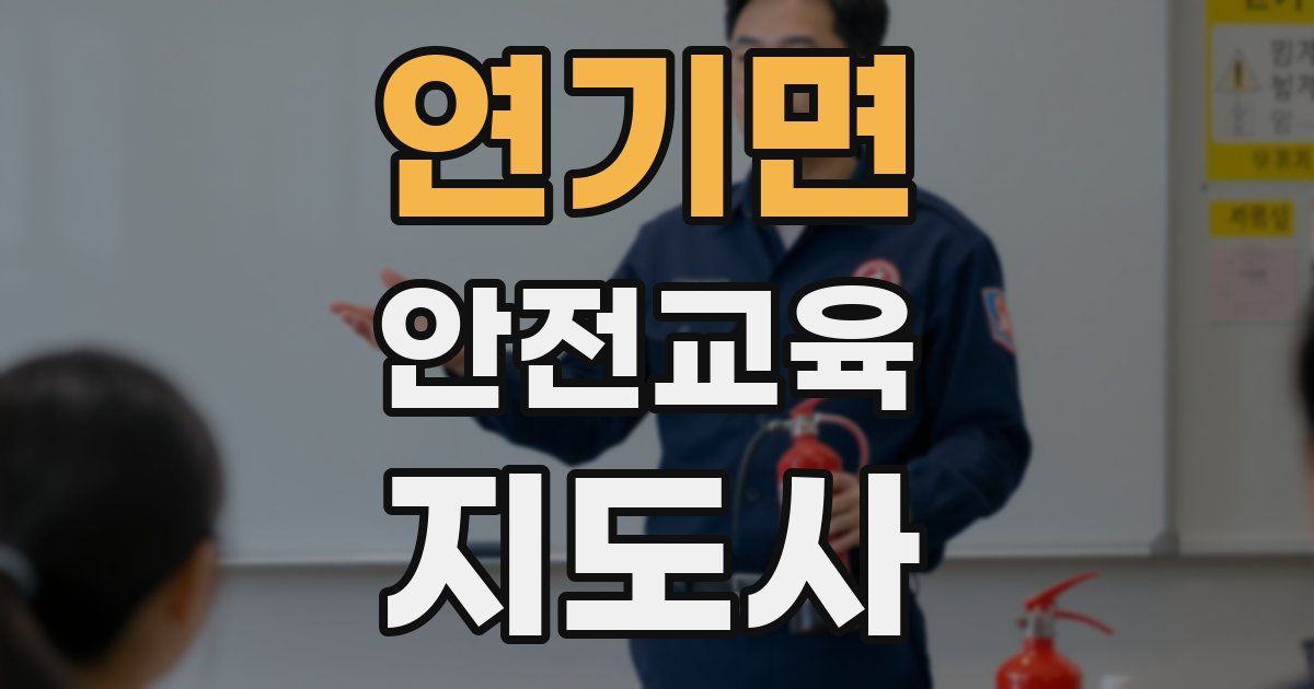 연기면 안전교육지도사 자격증