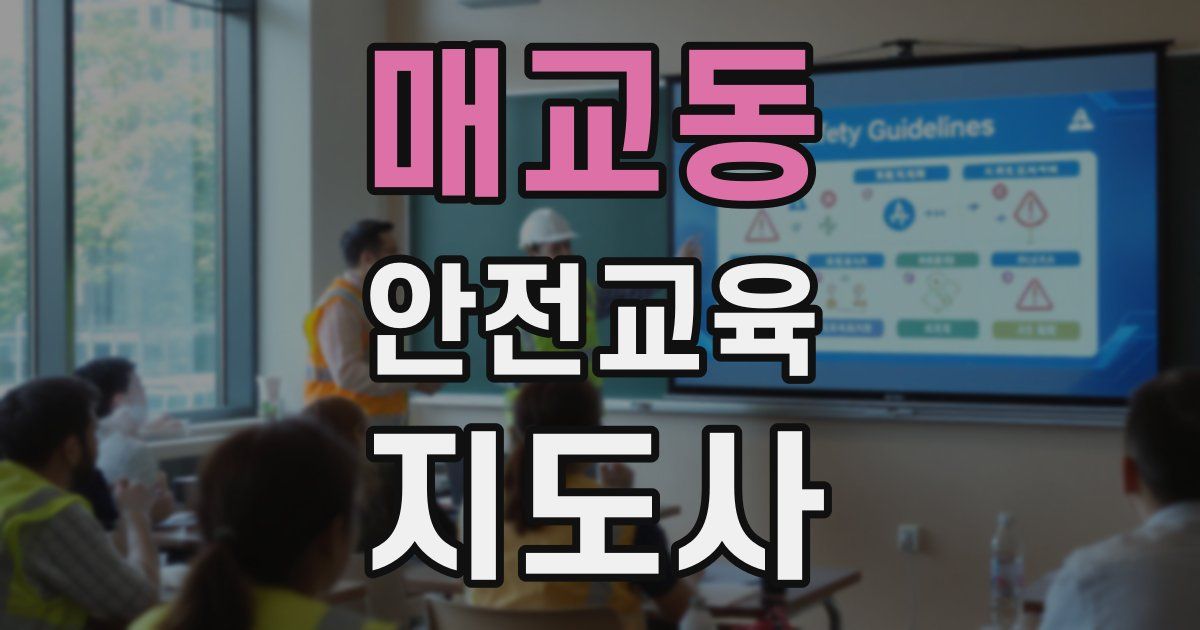 매교동 안전교육지도사 자격증