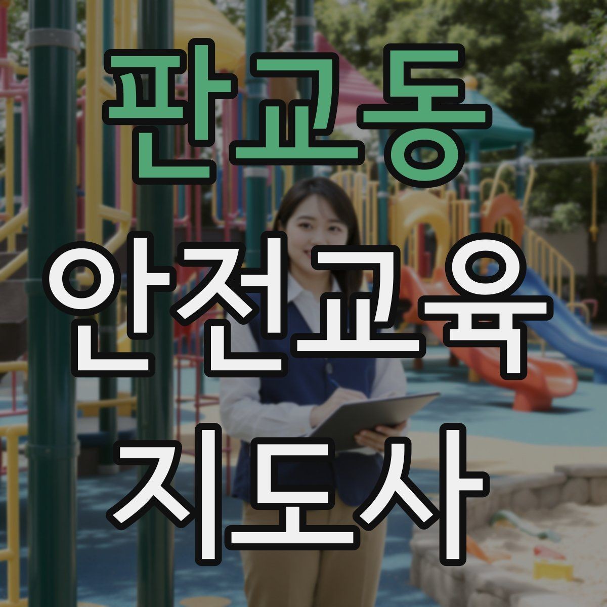 판교동 안전교육지도사 자격증 교육 활동 범위 알아보기