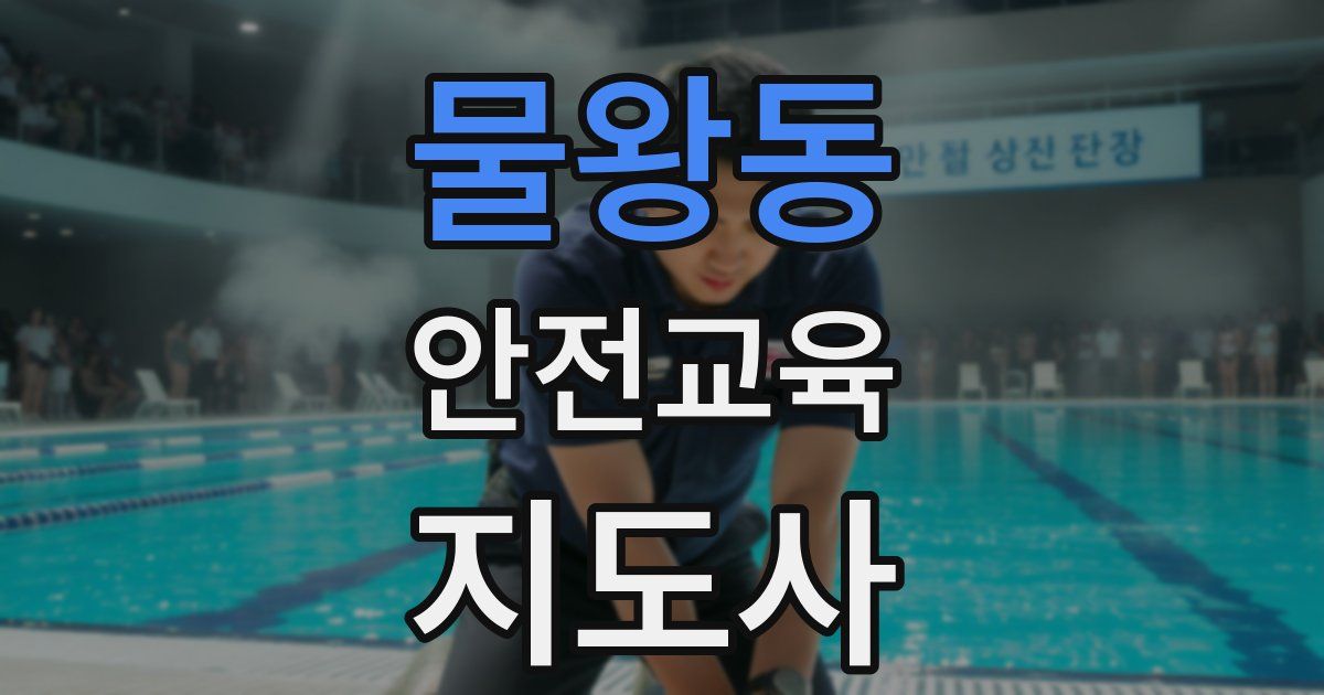 물왕동 안전교육지도사 자격증