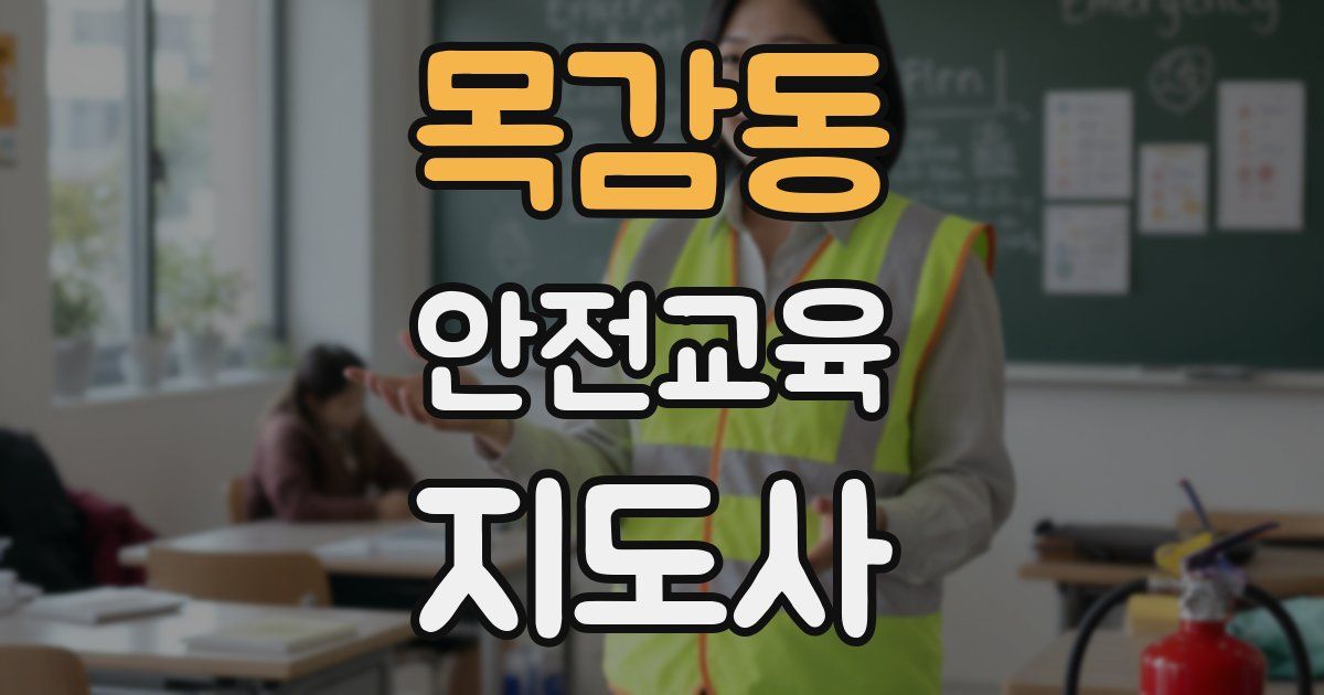 목감동 안전교육지도사 자격증