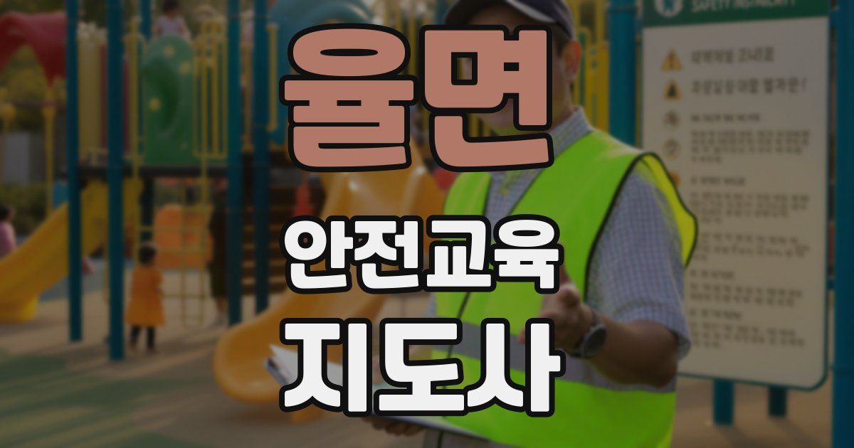 율면 안전교육지도사 자격증
