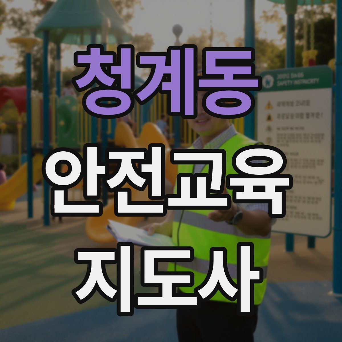 청계동 안전교육지도사 자격증
