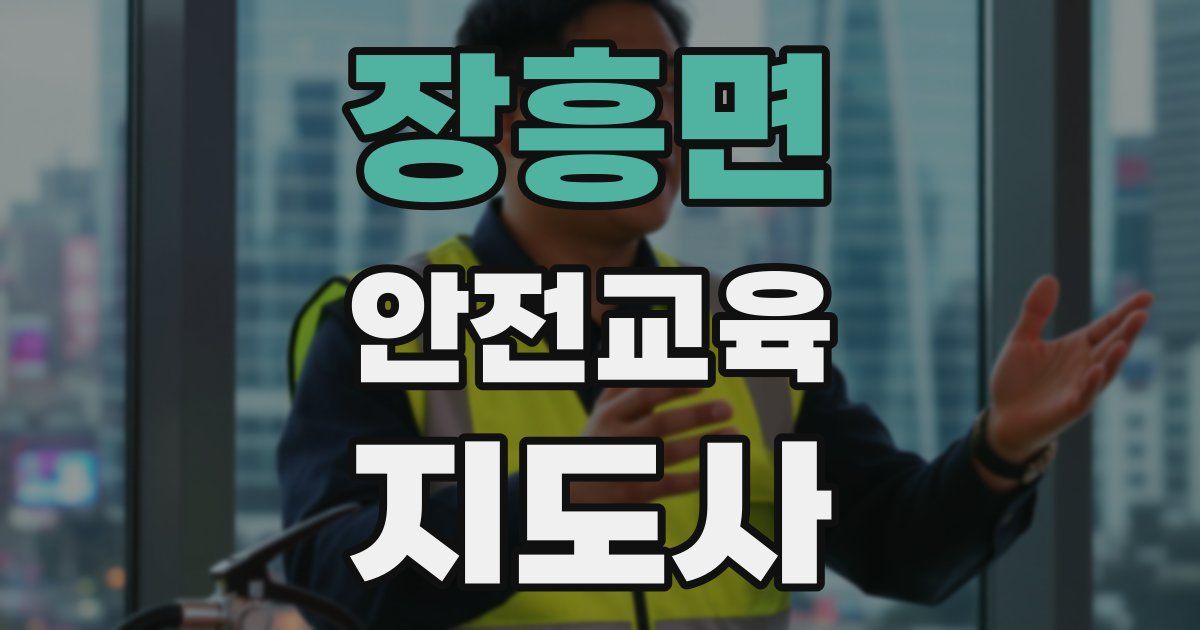 장흥면 안전교육지도사 자격증