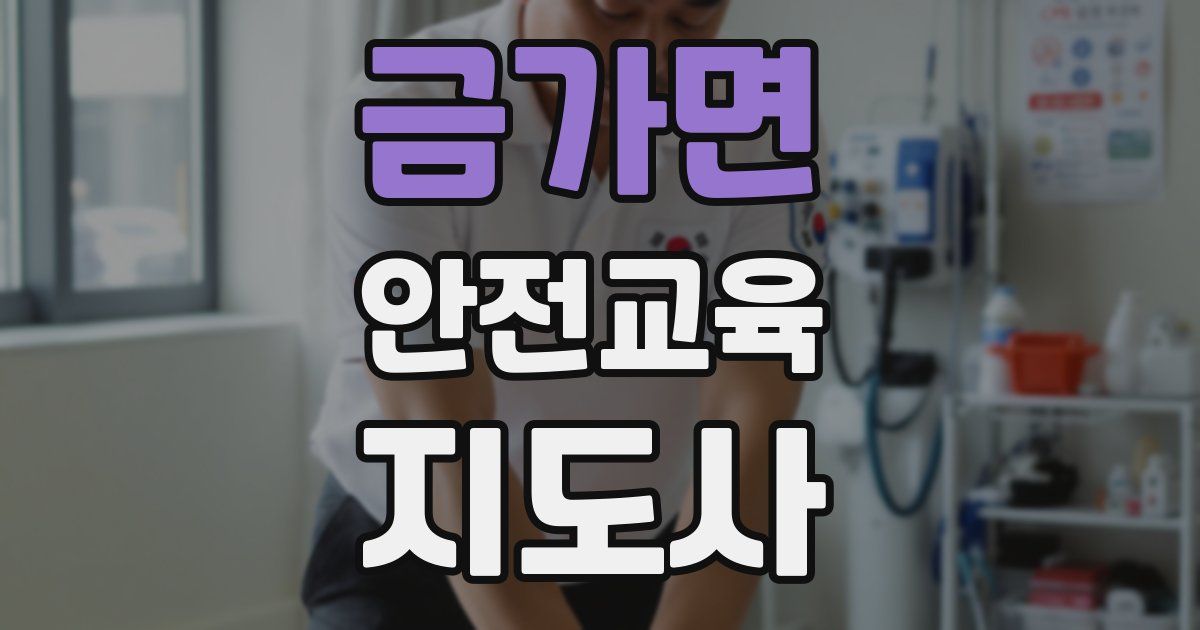 금가면 안전교육지도사 자격증