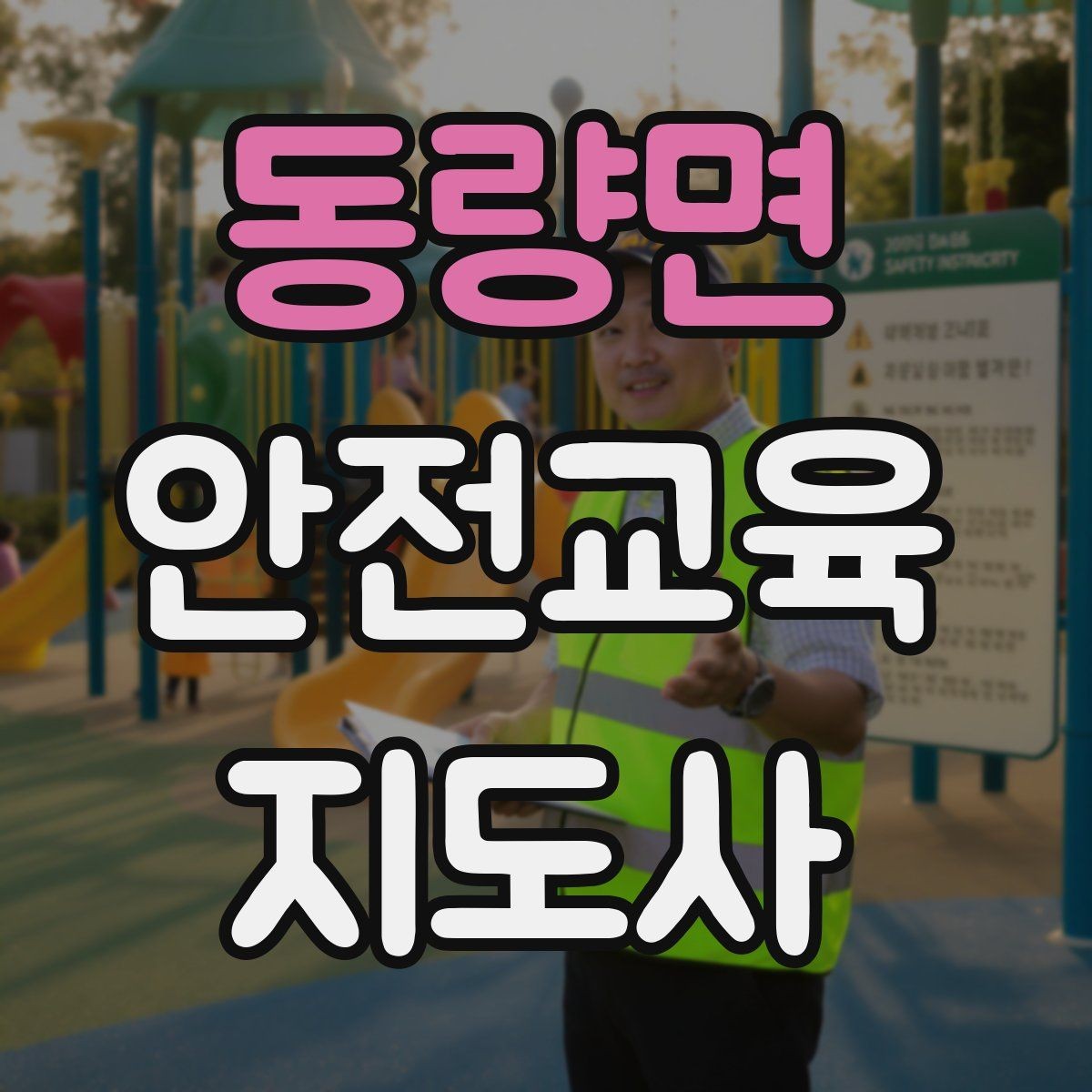 동량면 안전교육지도사 자격증 시험 합격 기준 정리