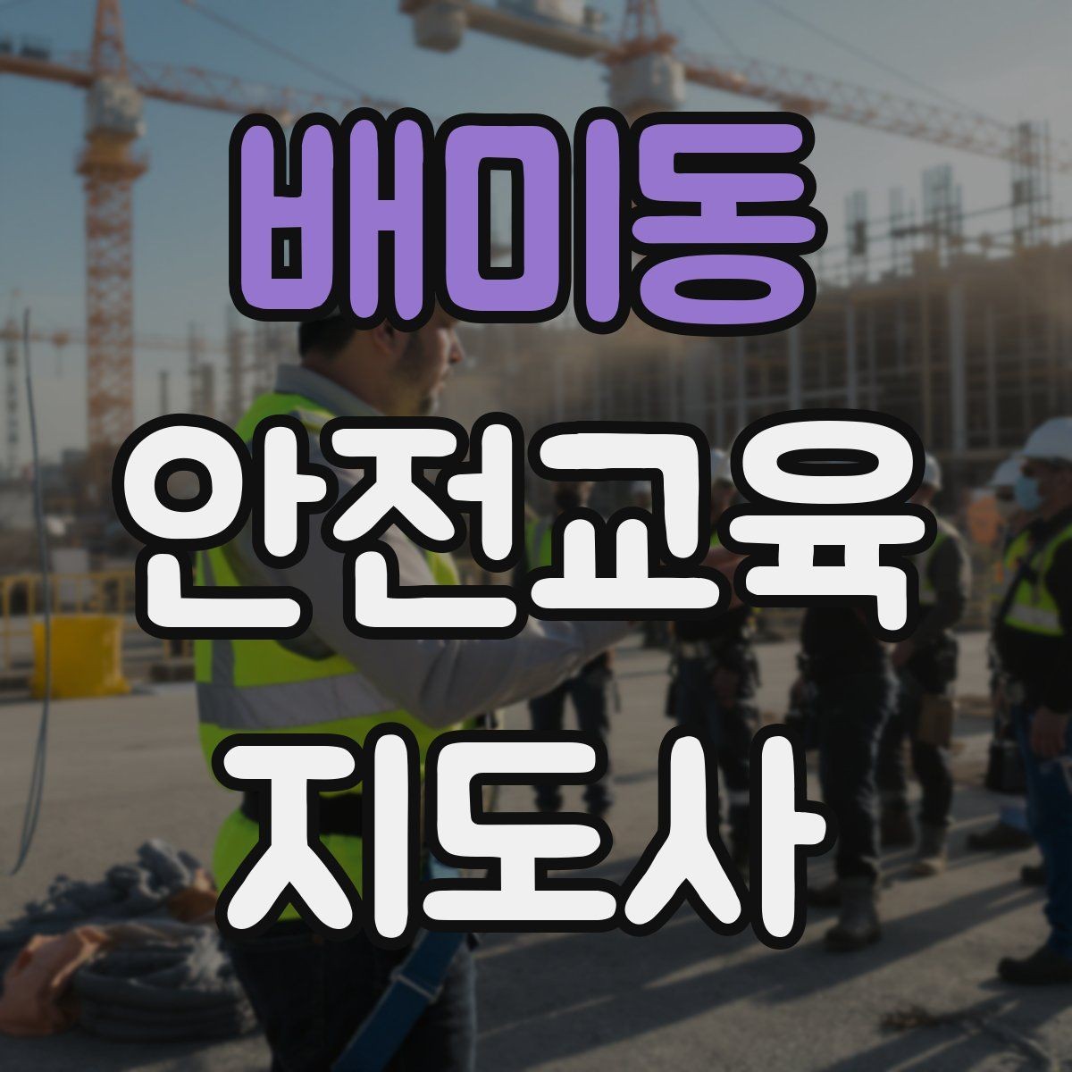 배미동 안전교육지도사 자격증 교육 활동 시작 전 준비 사항