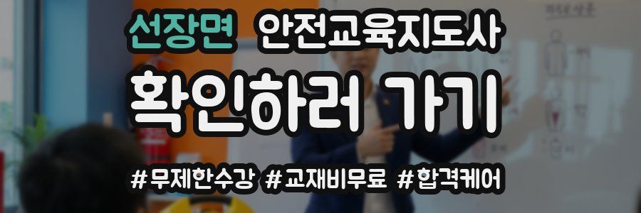 선장면 안전교육지도사 자격증