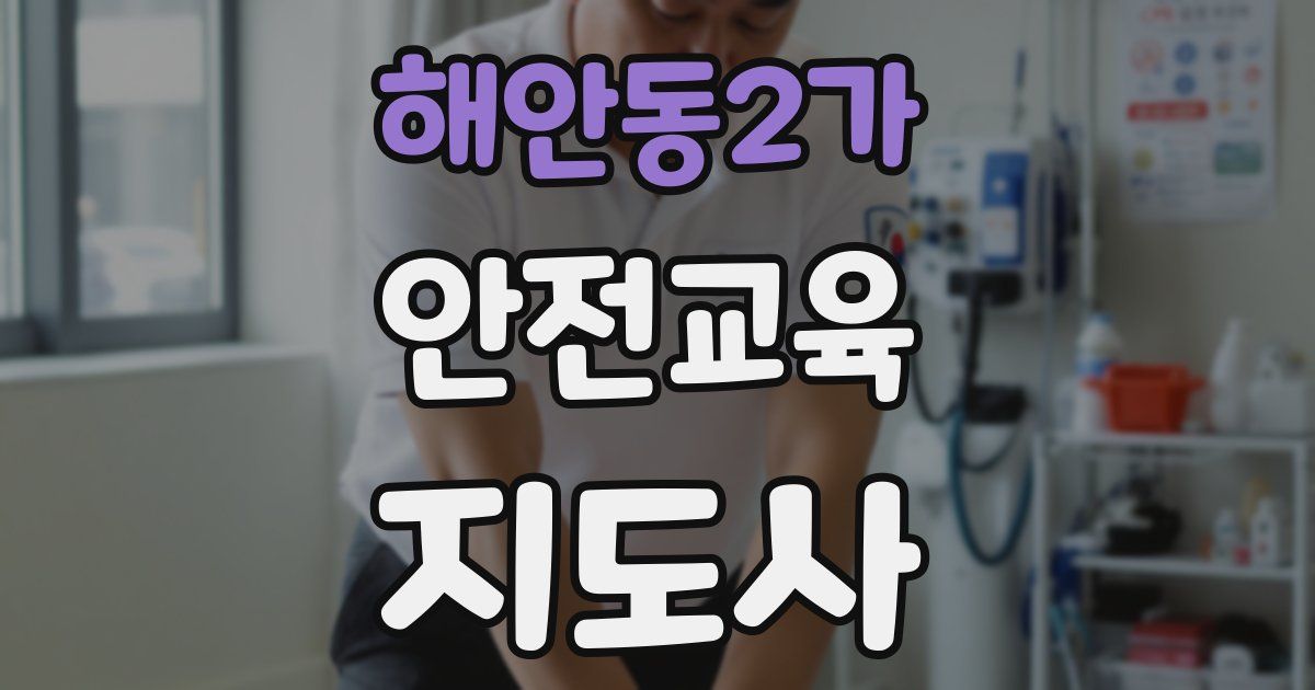 해안동2가 안전교육지도사 자격증