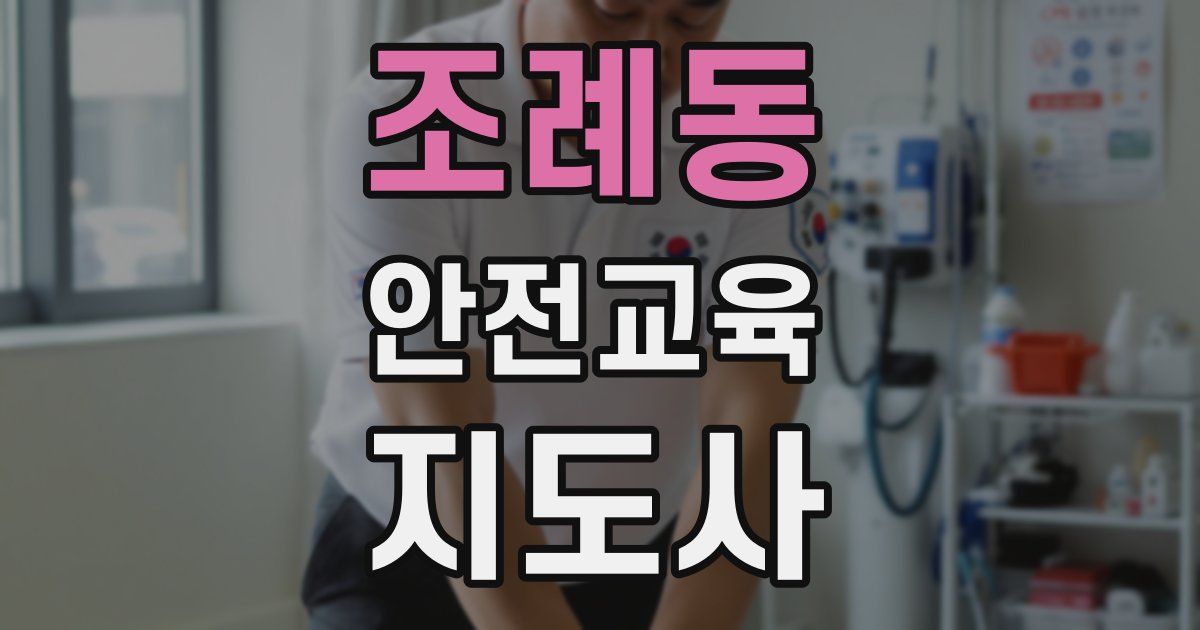 조례동 안전교육지도사 자격증