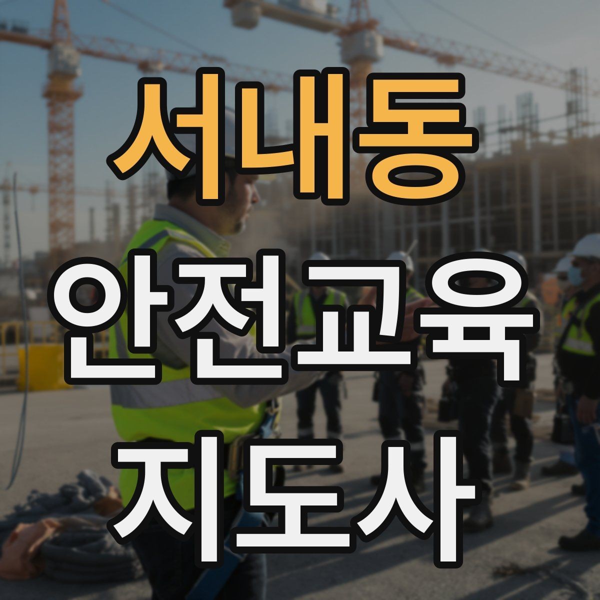 서내동 안전교육지도사 자격증 안전교육 커리큘럼 구성 방법