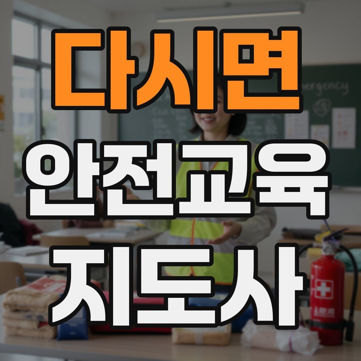 다시면 안전교육지도사 자격증 수업 자료를 보기 쉽게 만드는 방법