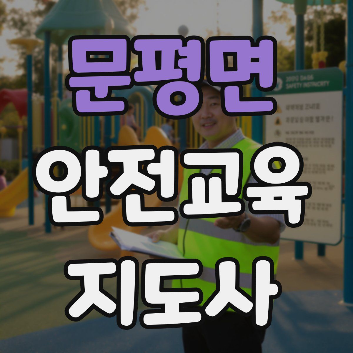문평면 안전교육지도사 자격증