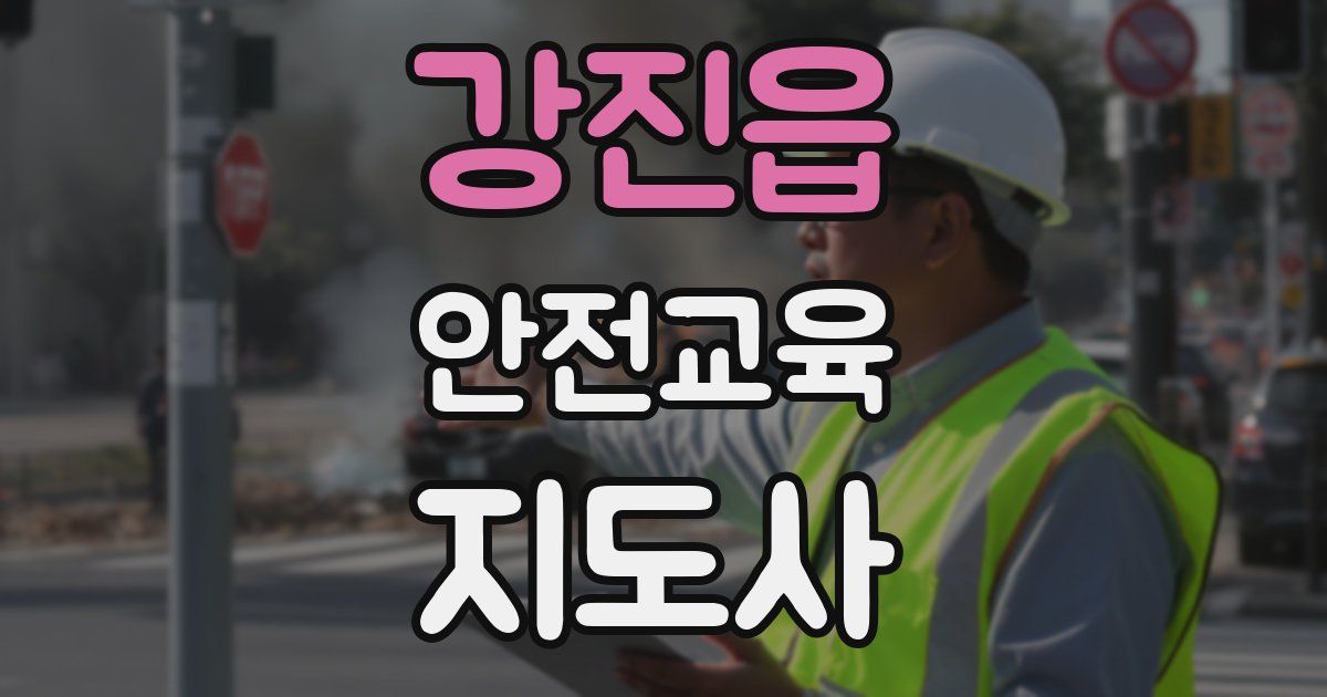 강진읍 안전교육지도사 자격증